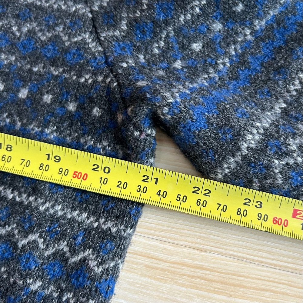 Eddie Bauer Men’s Fair Isle Wool Blend Crewneck Sweater- Blue/Gray - Large - Picture 3 of 10